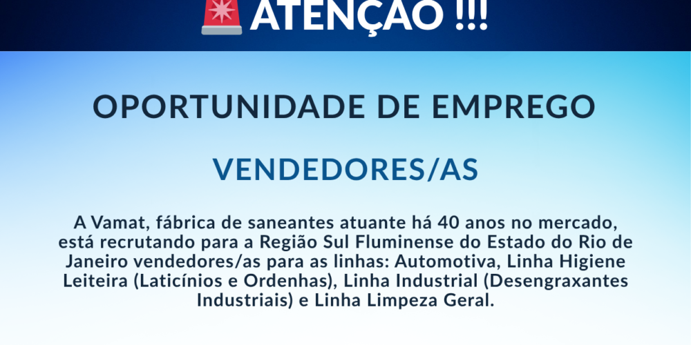 Oportunidade de Emprego